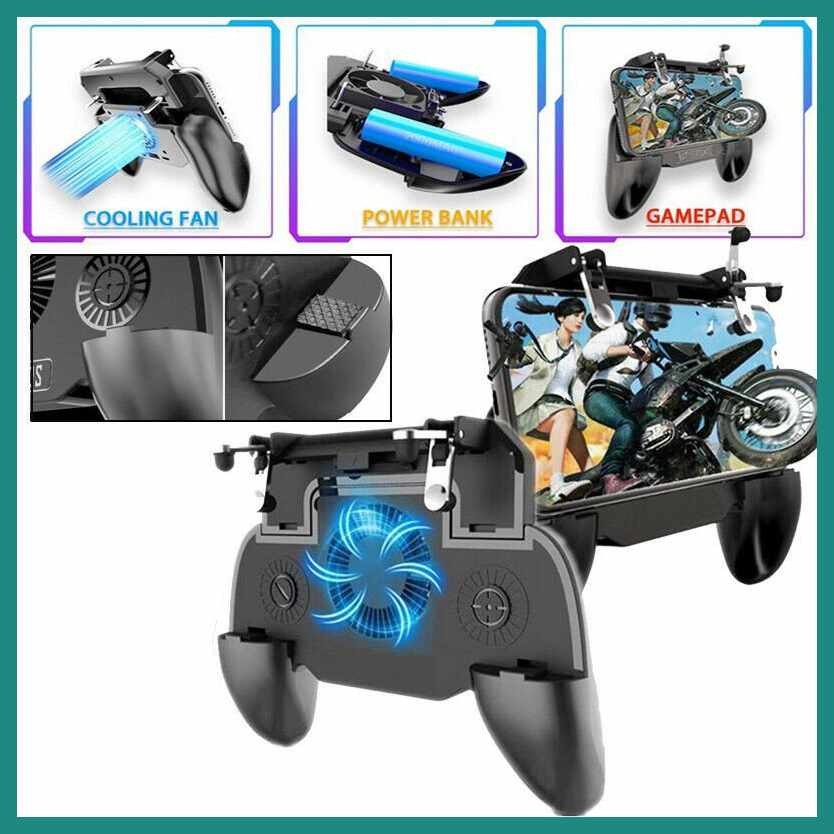 SR PUBG Mobile Game Controller 4 In 1 Gamepad Trigger Phone Cooling ...