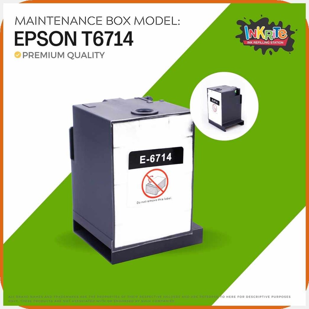 Inkrite T6714 Maintenance Box for Epson WF-C8190/DW/DTW C8610/DWF C8690 ...