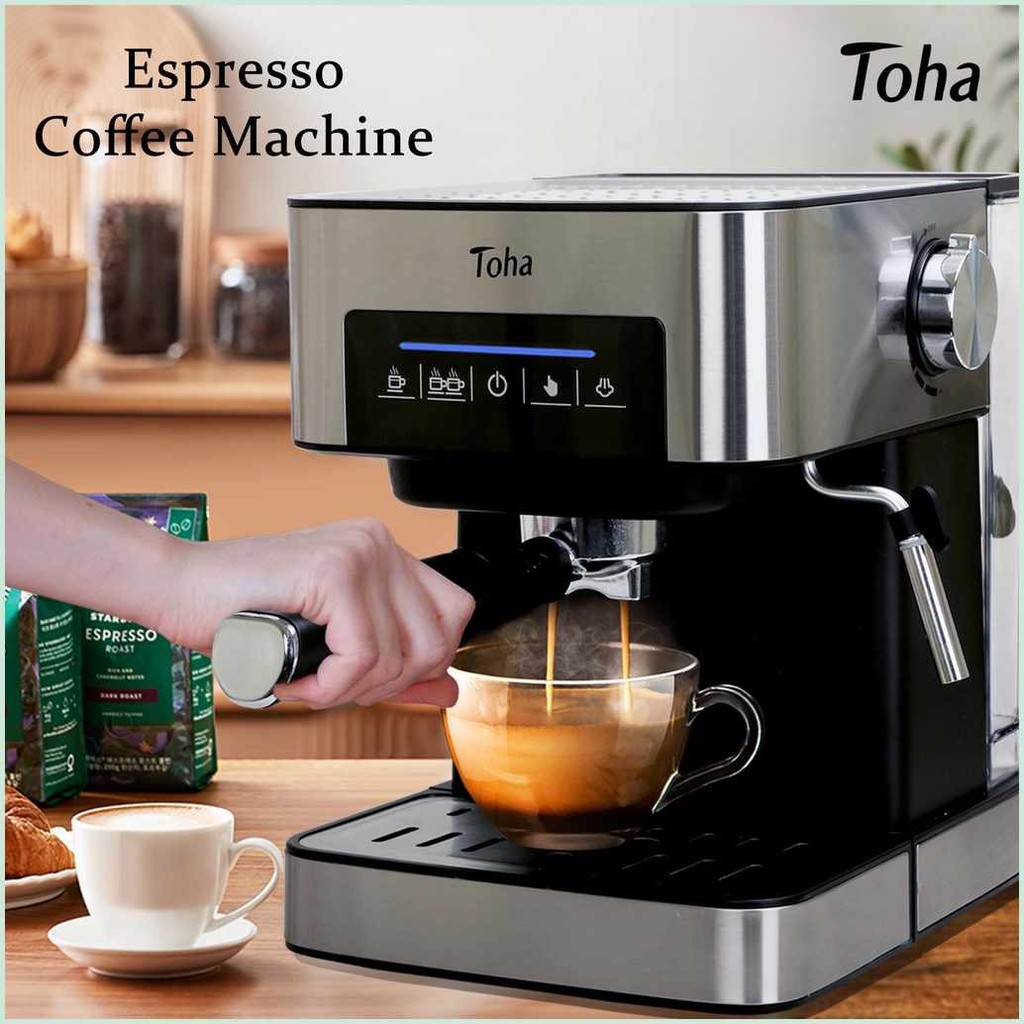 Toha[R;Coffee^T!Maker;Ek&Machine`AE&Espresso`GN&With`kV&Milk`F&Frother ...