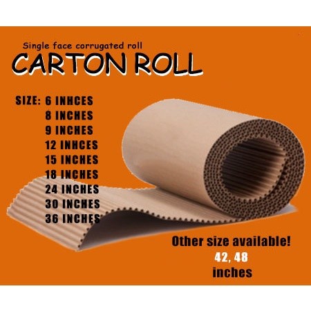 5 meters Single Face Corrugated Carton Roll Packaging(6, 8, 9, 12, 15 ...