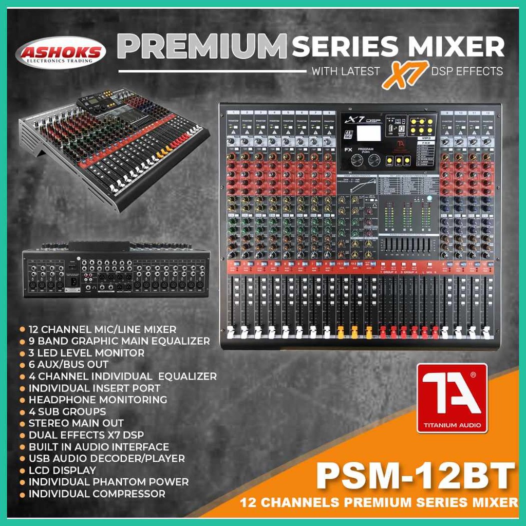 Titanium^r-Audio!I&PSM`pg&12BT`iI&/`Ab&X7`G&DSP`b'Effects{A'/ 12Channel ...
