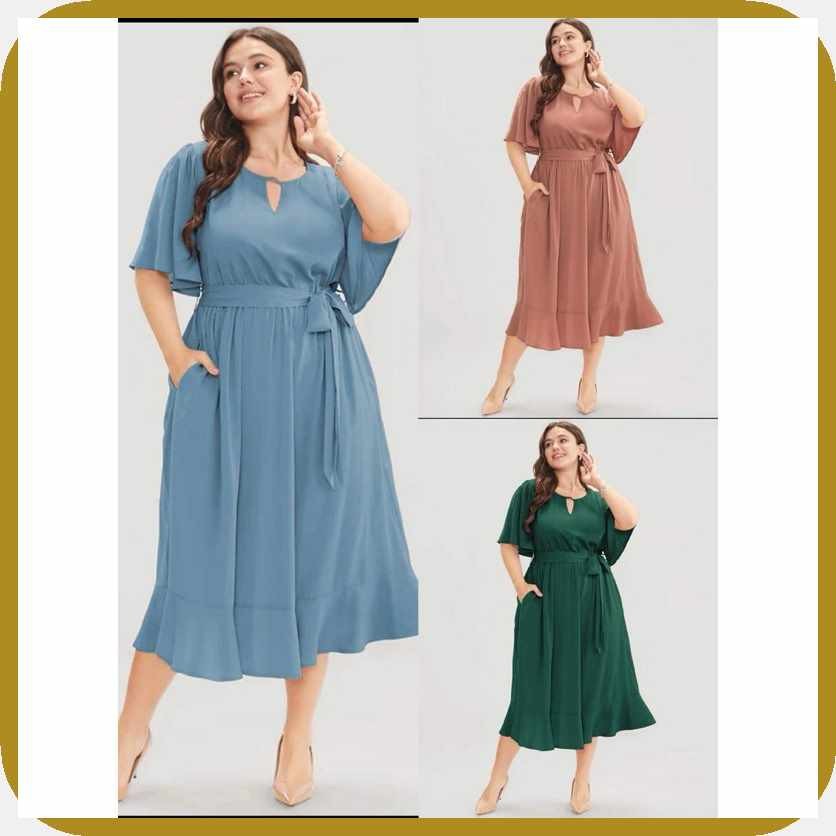 Fashion`o+Casual%sg{ElegantHwPlain-xYDress-HIwith-nbelt(with-sactual ...