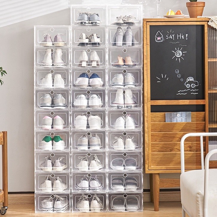 【Fan'】12Pcs,n?Set|wa#Stackable]R#Shoebox]x#Organizer]Z#Large]m# ...