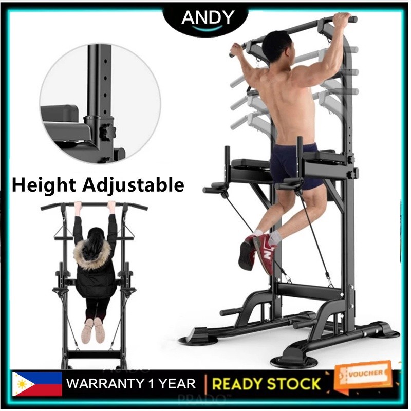 Fitness Pull Up Station Tower Power Dip Gym Home Bar Exercise Stand ...