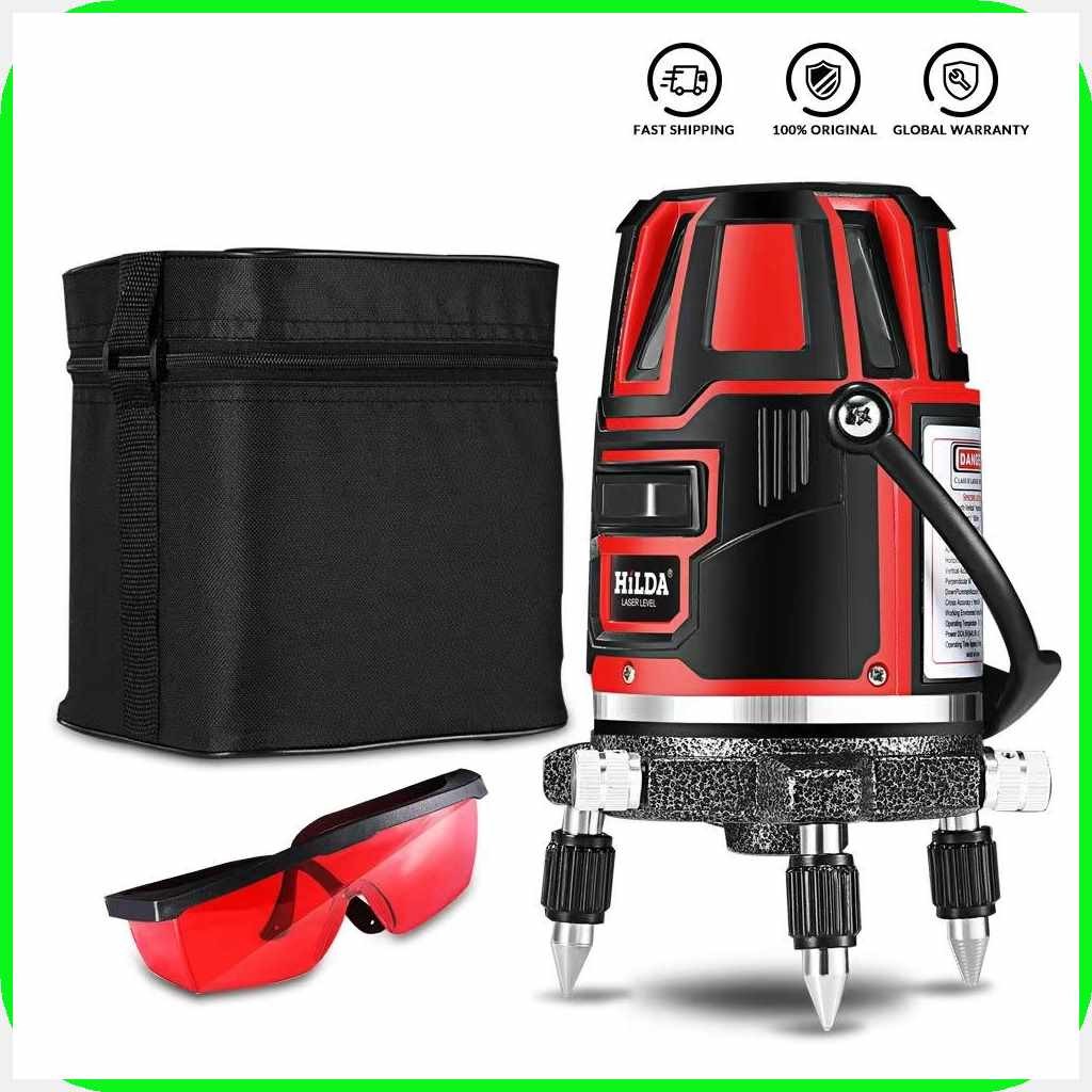 5 Line Red Beam Infrared Laser Level Meter Self-leveling Level ...