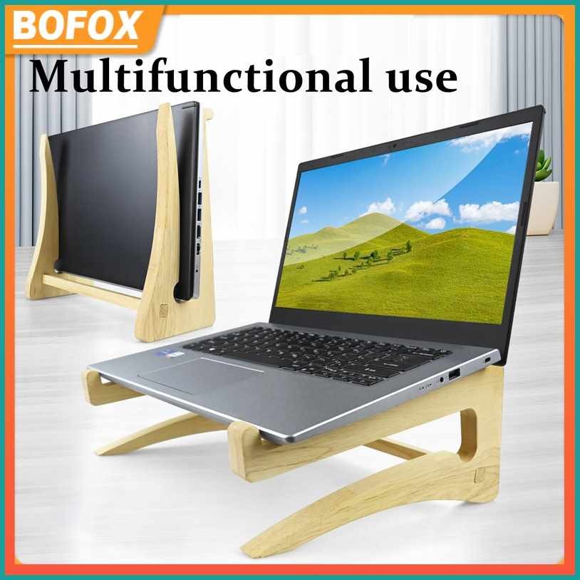 Wooden]Am(Laptop!n^Stand,~w?Computer*M?Rack | Shopee Philippines