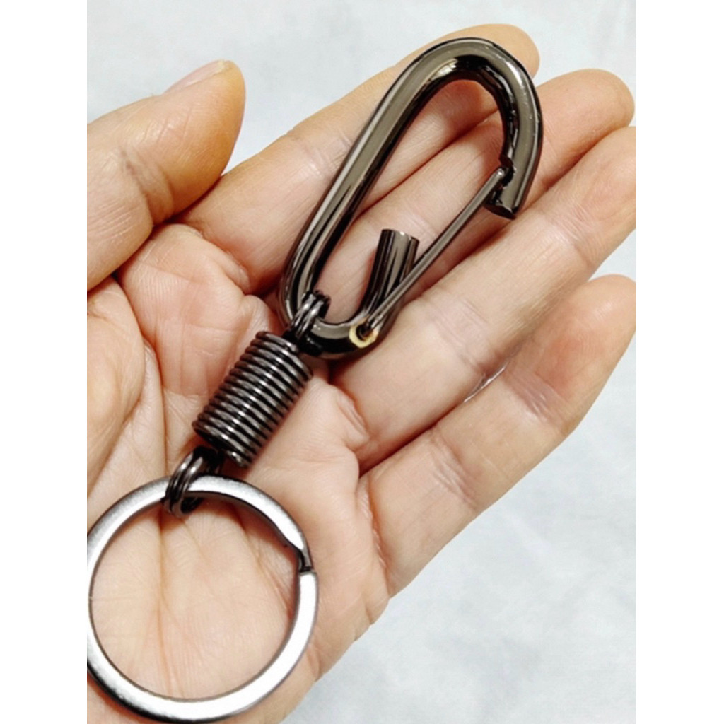 Stainless steel key chain with spring 10pcs | Shopee Philippines