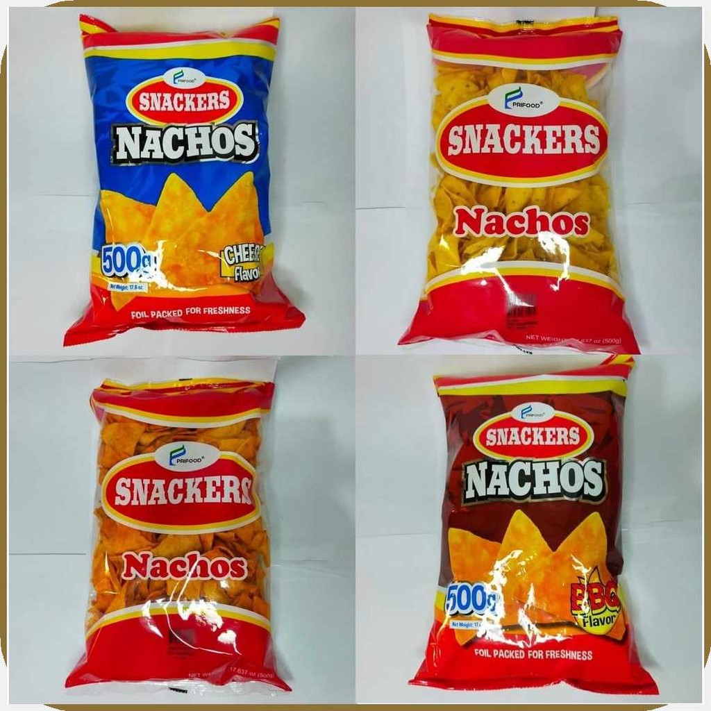 Snackers>g,h{Nachos&Chips,&Prifoods&500g | Shopee Philippines
