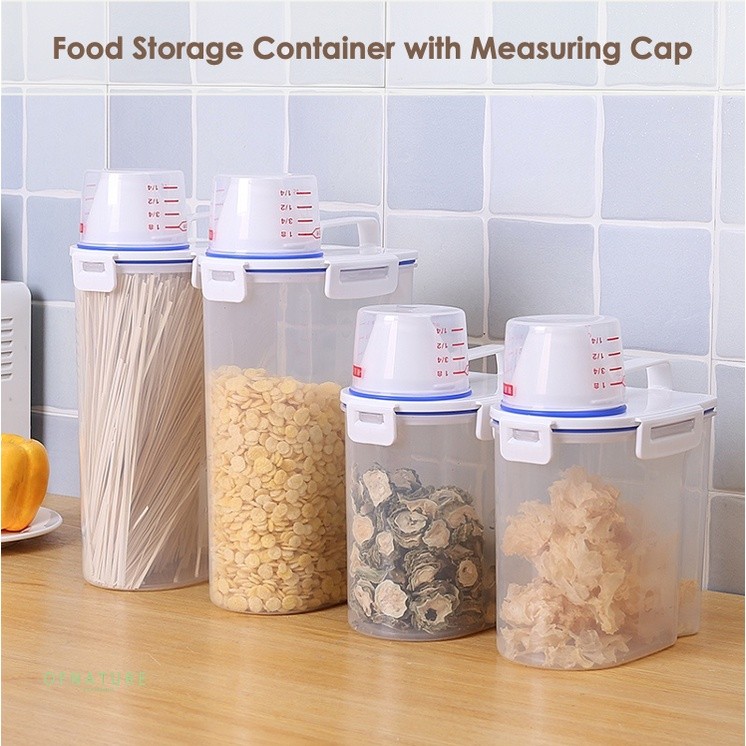 OFNATURE Airtight Food Storage Container Cereal Box Cereal Container ...