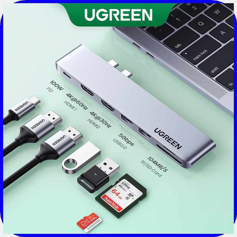 UGREEN-Iw?USB-te!C;un&HUB`vo&Dual`gs&Type-C`zF&3.1`iI&to`a&5K60Hz ...