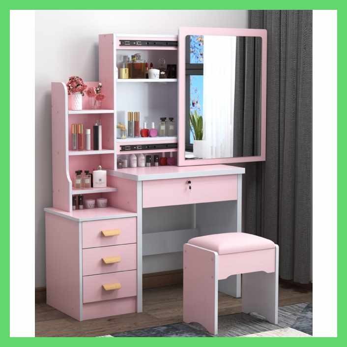 Simple Modern Dresser WITH CHAIR Household Dressing Table Density Board ...
