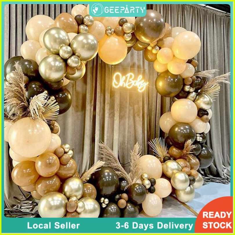 Coffee|R,Brown&l}Retro#an]Balloons.Oj]Garland.Rf]Set/mi^Arch/cw^Kit/yu ...