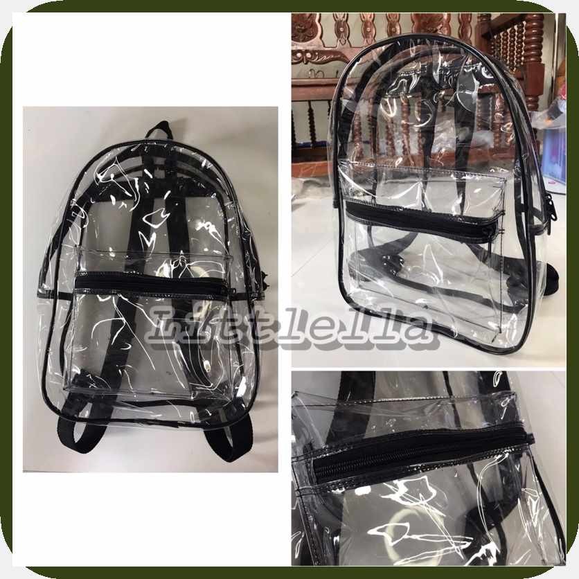 TRANSPARENT^CB?BACKPACK-oT^PVC?P*BAG | Shopee Philippines