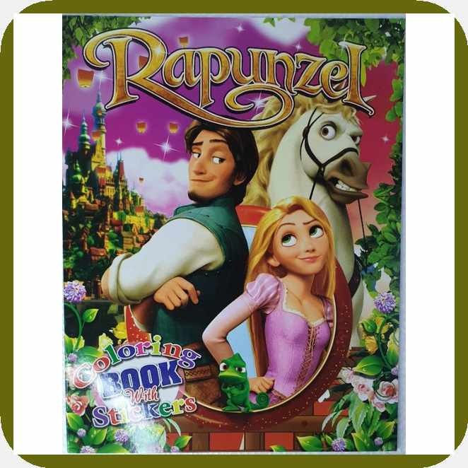 Disney's Rapunzel Coloring Book with Stickers | Shopee Philippines