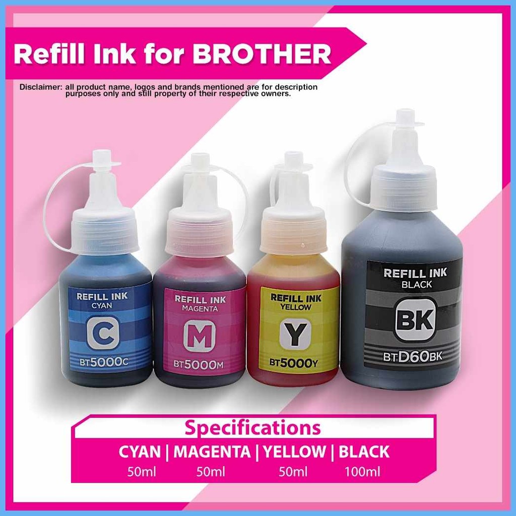 Refill Ink for BR OTHER Printer T300 T310 T500W T510W T700 T710W T800W ...