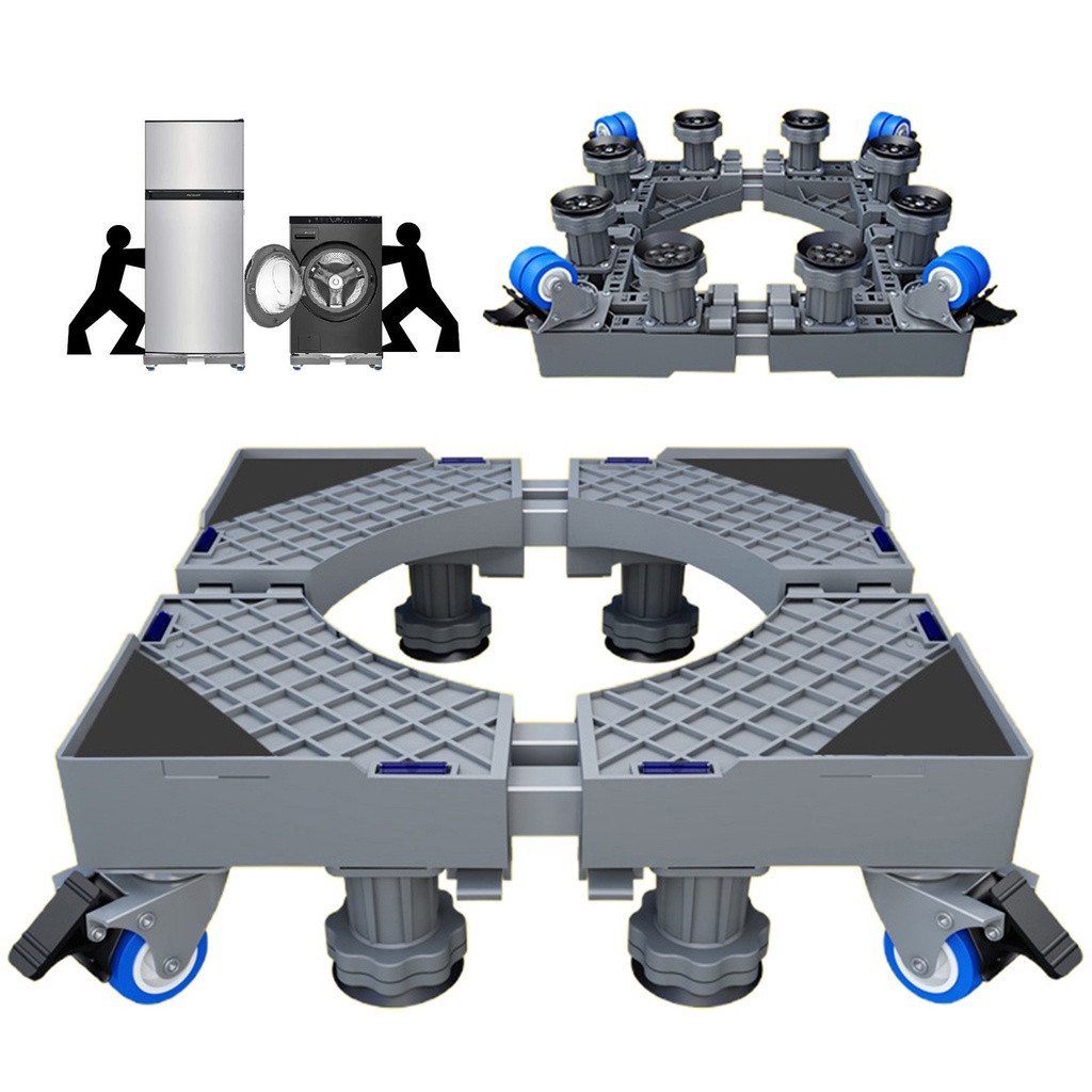 Hearyoo Adjustable Ref Stand Washing Machine Stand with Wheels Patungan ...
