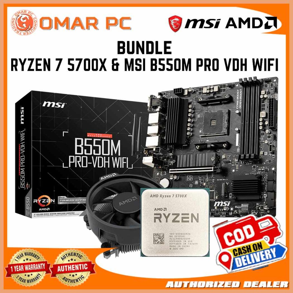 BUNDLE]qL_AMD)o`RYZEN+K@P@L@q@j@d 7 5700X & MSI B550M PRO VDH WIFI ...