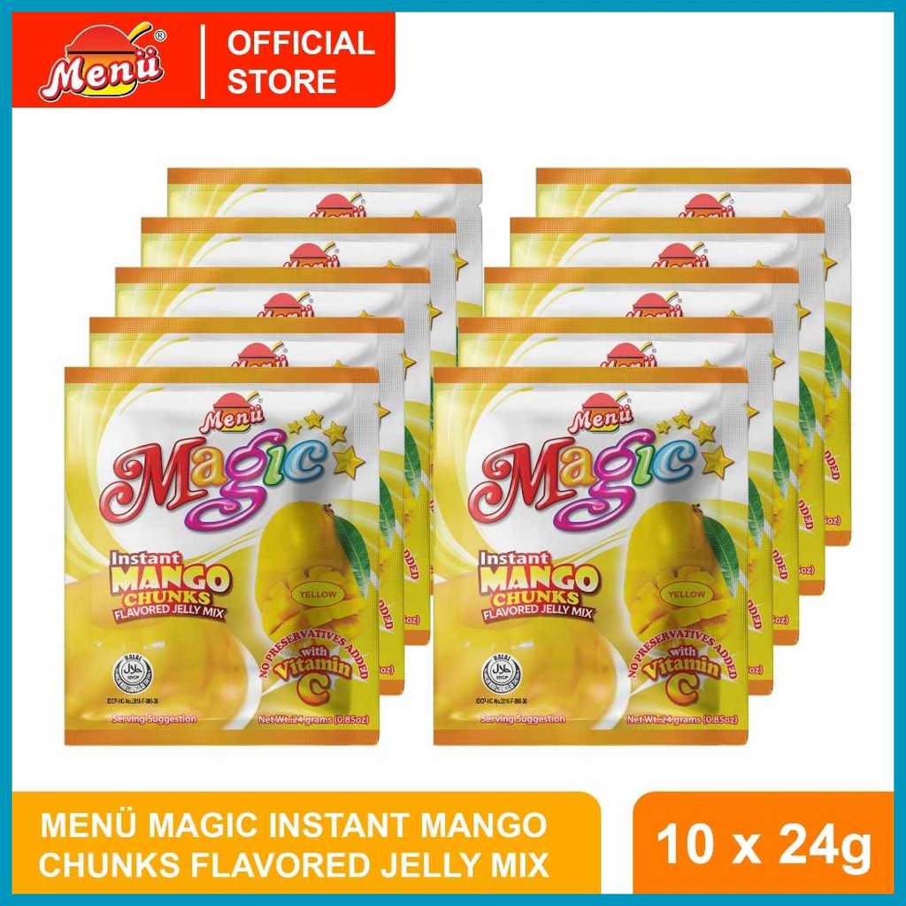 Menu:Lw+Magic~UD+Jq*Jelly GT+pc+se+dV+SA+Mango 24g x 10 Packs | Shopee ...