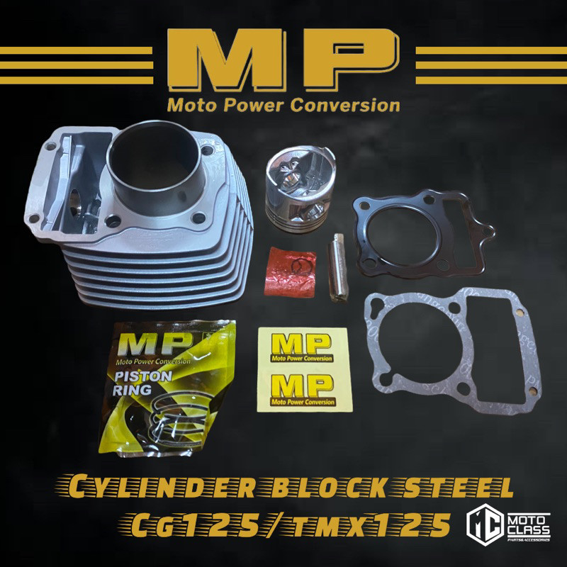 MP Cylinder Block Steel Cg125/TMX125 56.5mm 7896 | Shopee Philippines