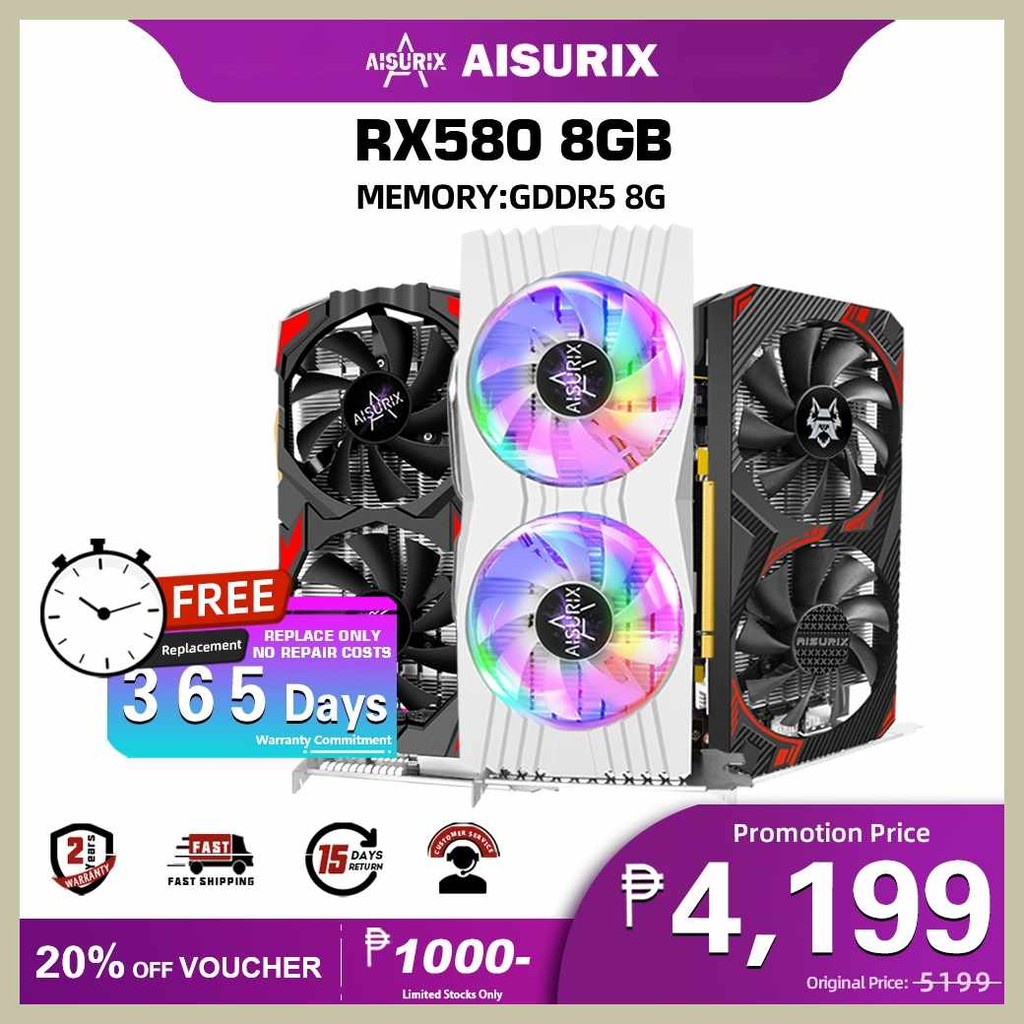 AISURIX|m;AMDMy%RX~R?580*Z?8GB*s?GDDR5*J?256Bit*J?Graphics+ip@Card Dual ...