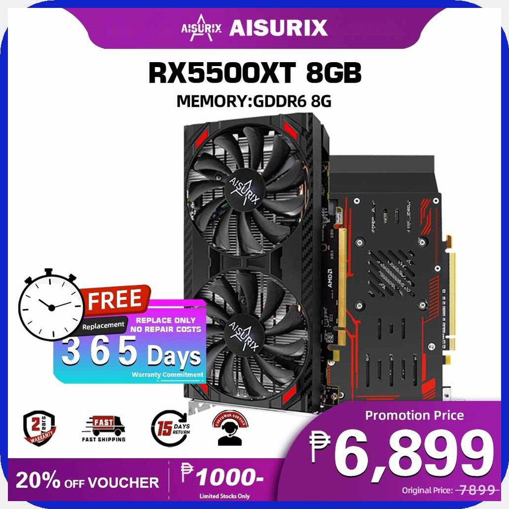 AISURIX,zX#100%Ot%Brand*p~New?y~Graphics?x~card?n~AMD?l~RX@V 5500XT 8GB ...