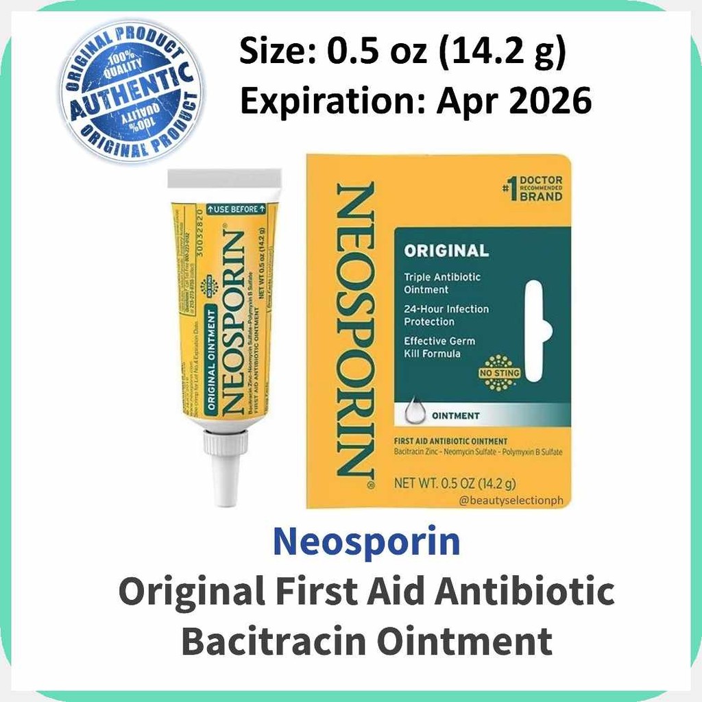 Neosporin}R,Original)y+First&j`Aid;Dk`Antibiotic;ME`Bacitracin;Vc ...
