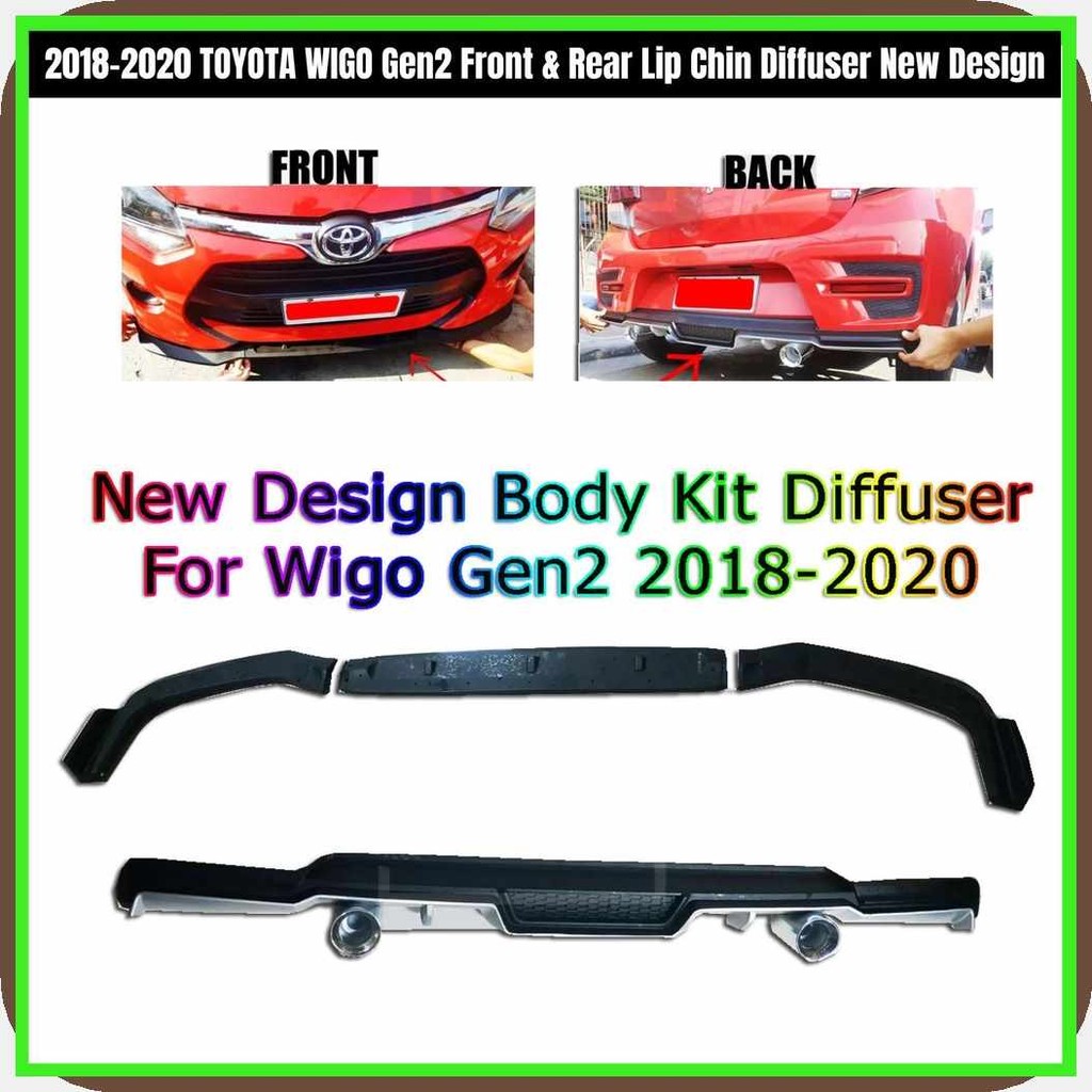 2018-2020/VL.TOYOTA,L>WIGO$o^Gen2/A^Front/z^&/c^Rear/v^Lip/K^Chin ...