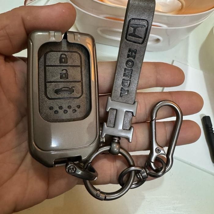 TOMBOL Ready METAL Case Cover Smartkey Remote Key Cover for Honda WRV ...
