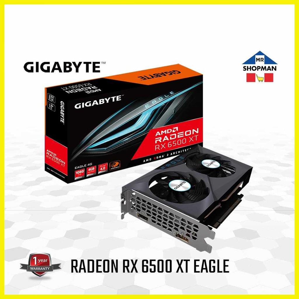 Gigabyte Radeon RX 6500XT EAGLE 4GB GDDR6 6500 XT Graphic Card | Shopee ...