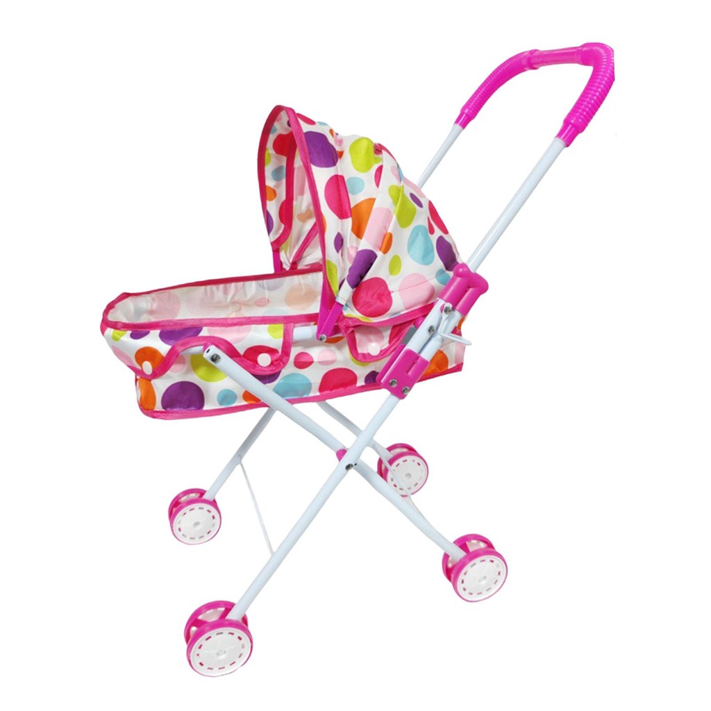 [phx917] Toy Stroller For Dolls Creativity Role Play Accessory Kids ...