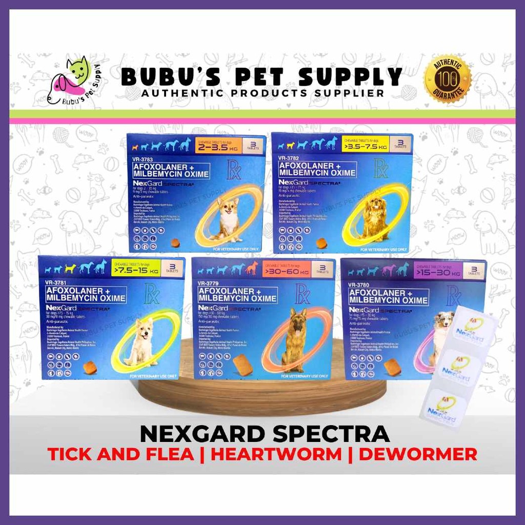 Nexgard,cK^SPECTRA@OF]For>I)Dogs|y(FREE}z)STICKERS | Shopee Philippines
