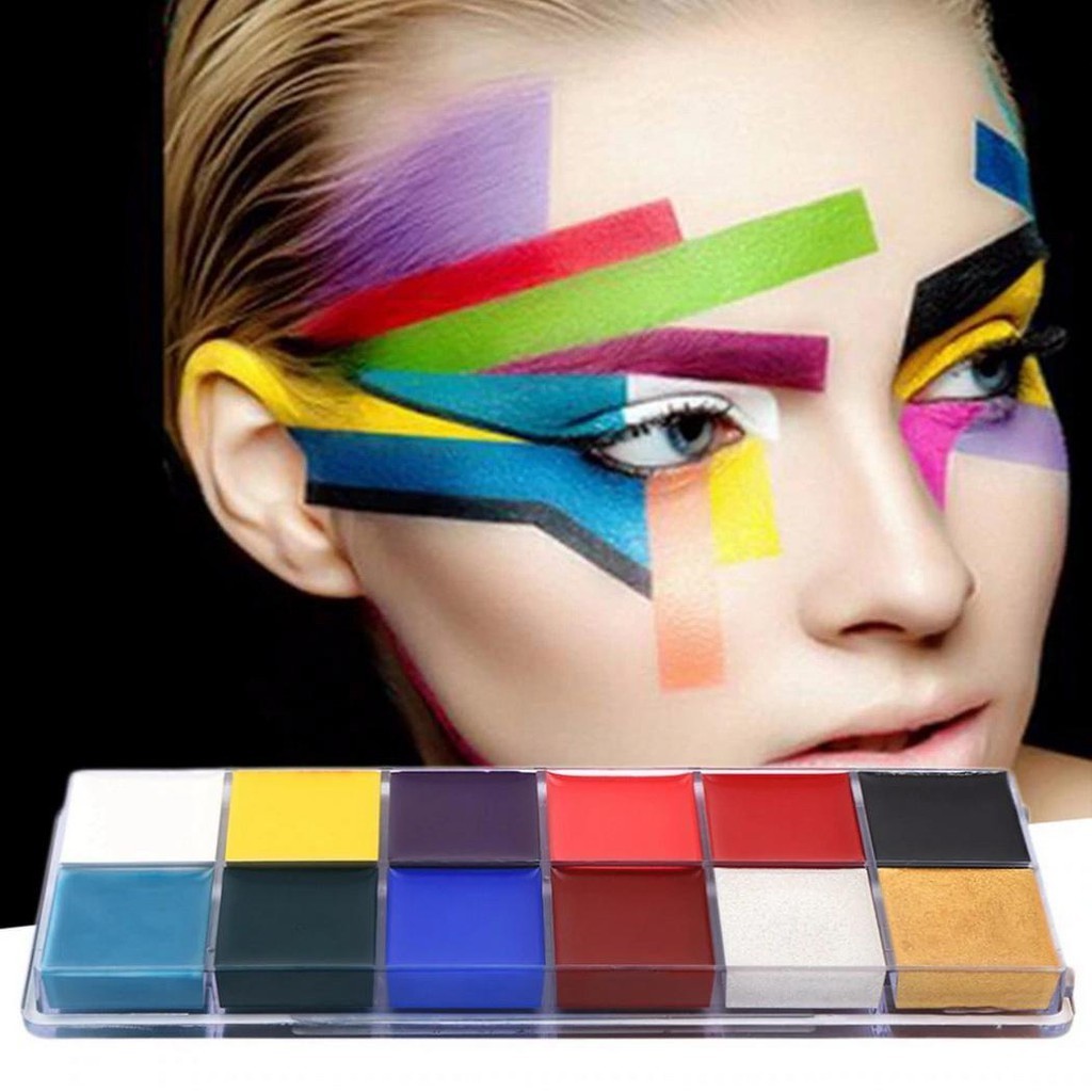 Face Body Paint Set 12 Colors Hypoallergenic make-up set Safe Non-toxic ...