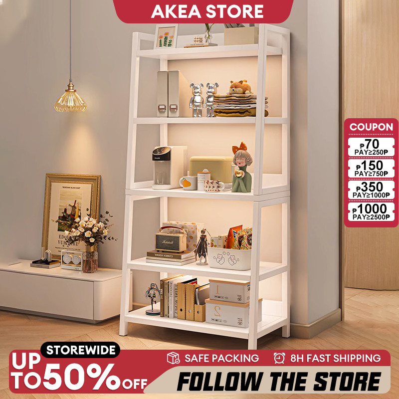【Bedroom Essentials】3/4/5 Tier Multipurpose Book Shelf With Door ...