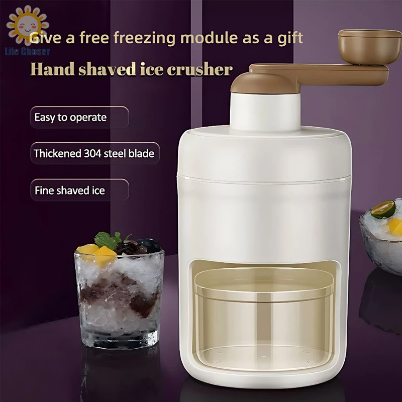 Household Manual Shaved Ice Handheld Ice Breaker Ice Maker cream ...