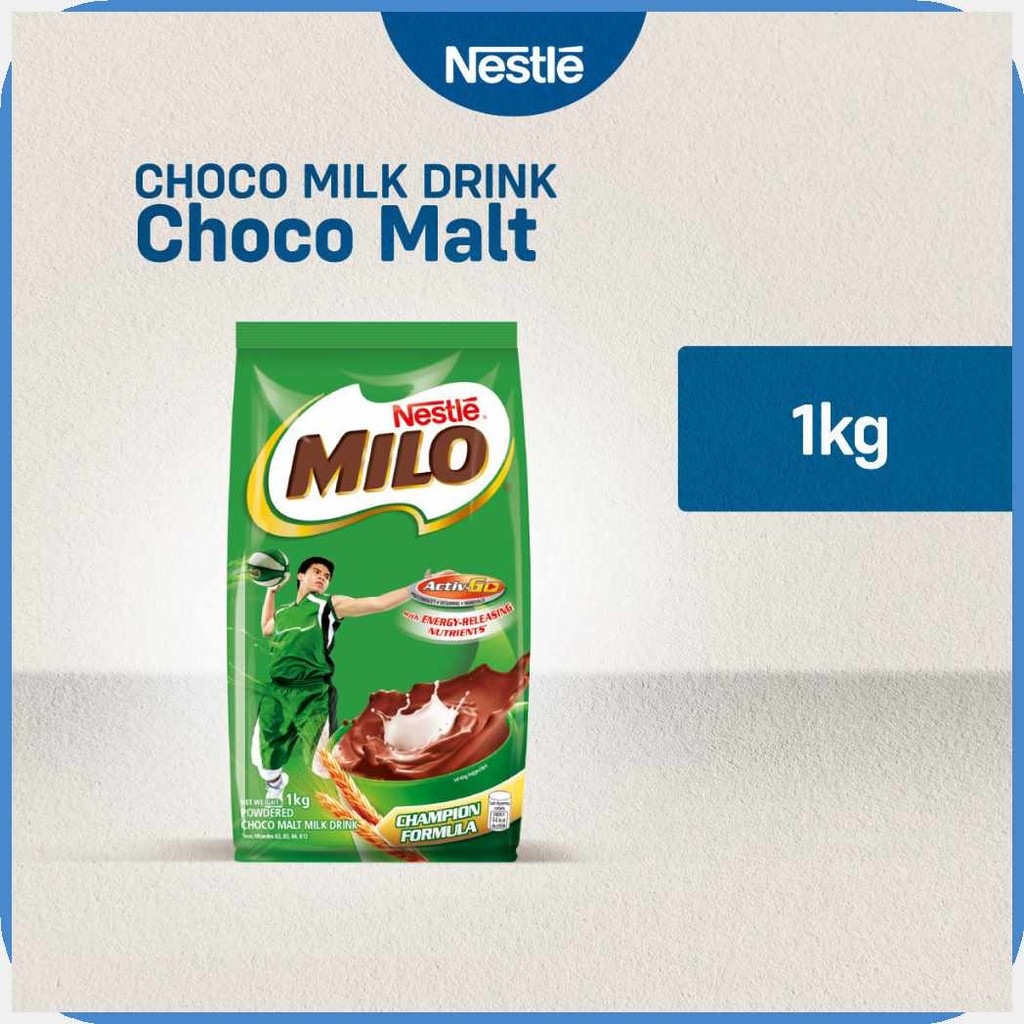 Milo|B.Powdered!k)Choco^c/Malt$P/Milk$g/Drink$Z/1kg | Shopee Philippines