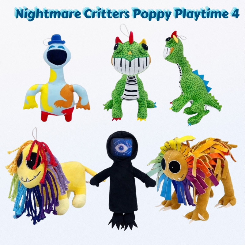 Nightmare Critters Poppy Playtime Chapter 4 Doey Pianosaurus Yarnaby ...