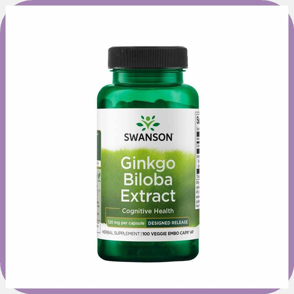 Swanson>RZ=Ginkgo!XV^Biloba~Zq?Extract*JK?120*gp?MG*B?100)j>Caps)R ...