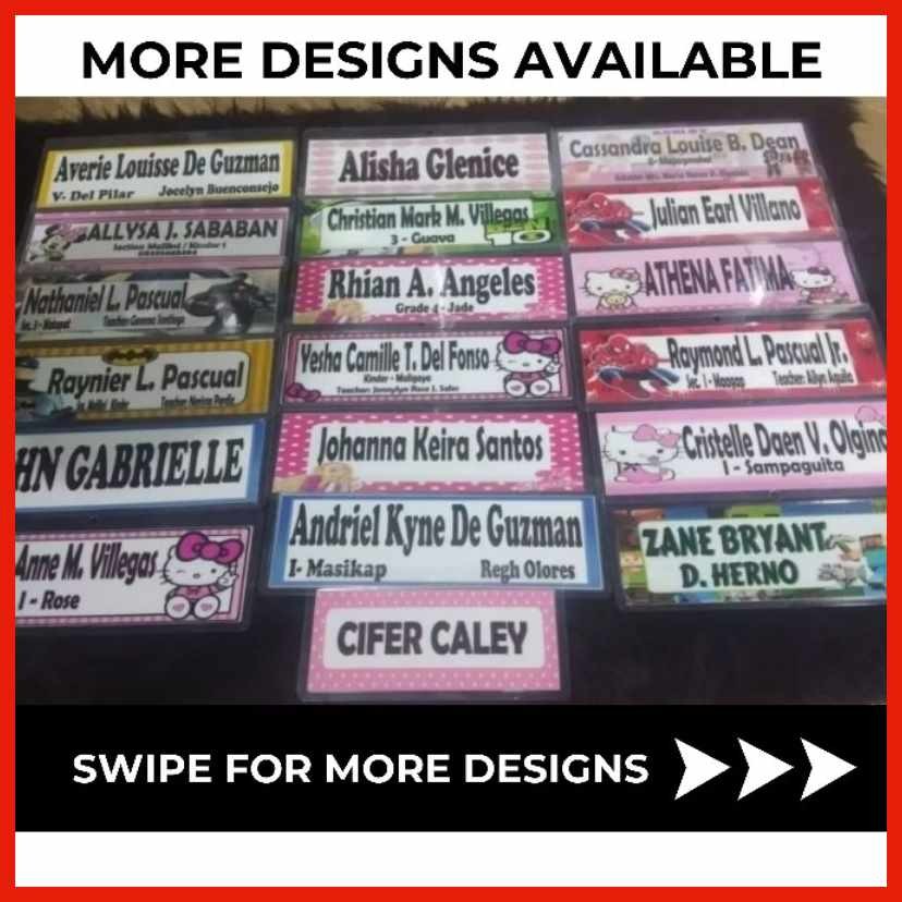 Personalize NAME TAG with or without ID LACE (basahin ang description ...