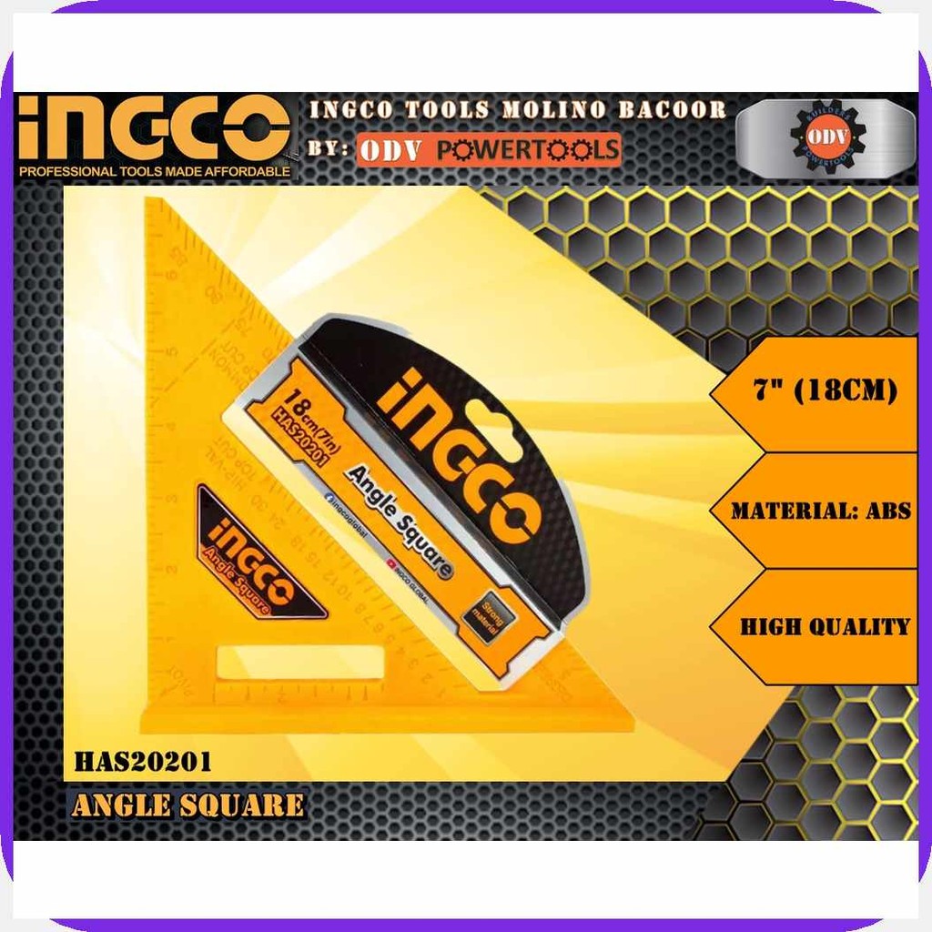 INGCO$S=Angle@ci@Jq@IH@dQ@XX@Yy mt@Square Speed Square Triangle Ruler 7 ...