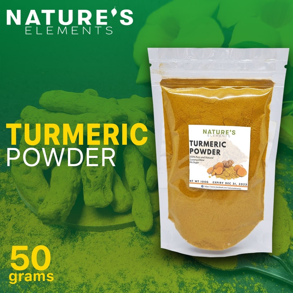 50 grams - Pure Turmeric Powder Luyang Dilaw Powder Turmeric Tea No ...