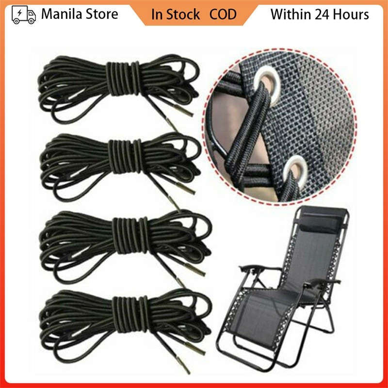 4Pcs Elastic Bungee Rope Cord For Folding Chair Wear Resistant ...