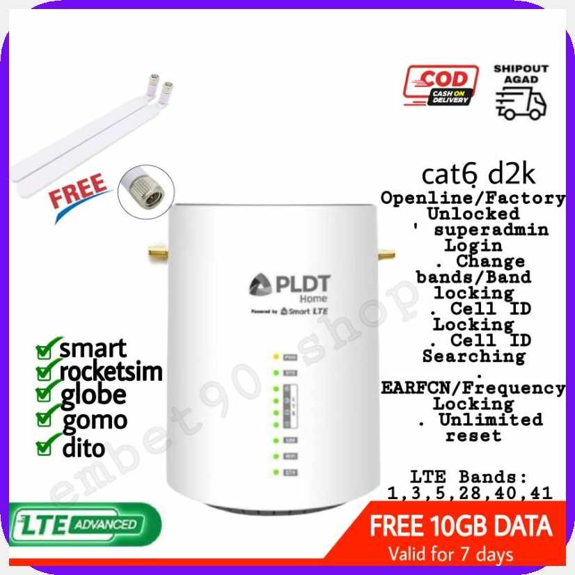Pldt Home Prepaid Wifi Openline LTE Advanced Cat6 D2k Greenpacket with ...