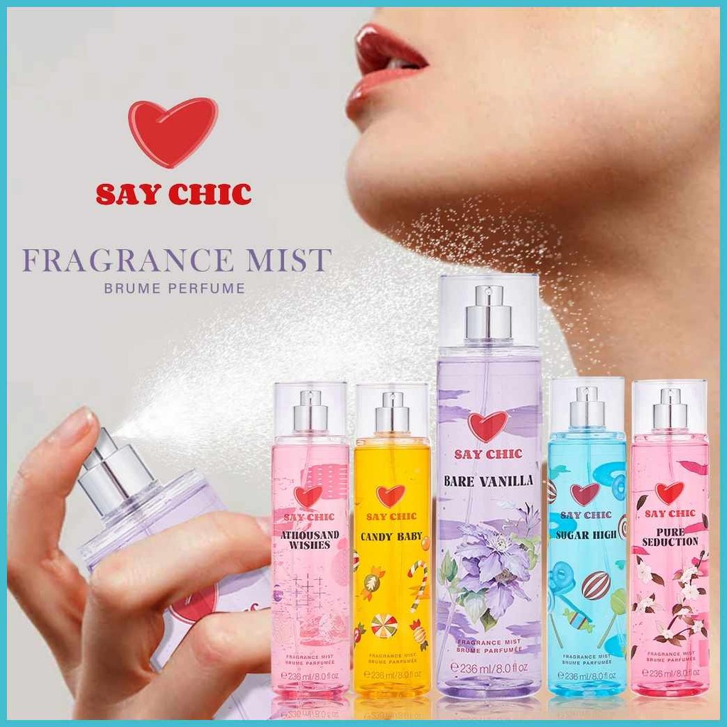 Say*s,Chic+ah.Fragrance>M)Mist}P)Perfumes}U)Body}D)Mist | Shopee ...