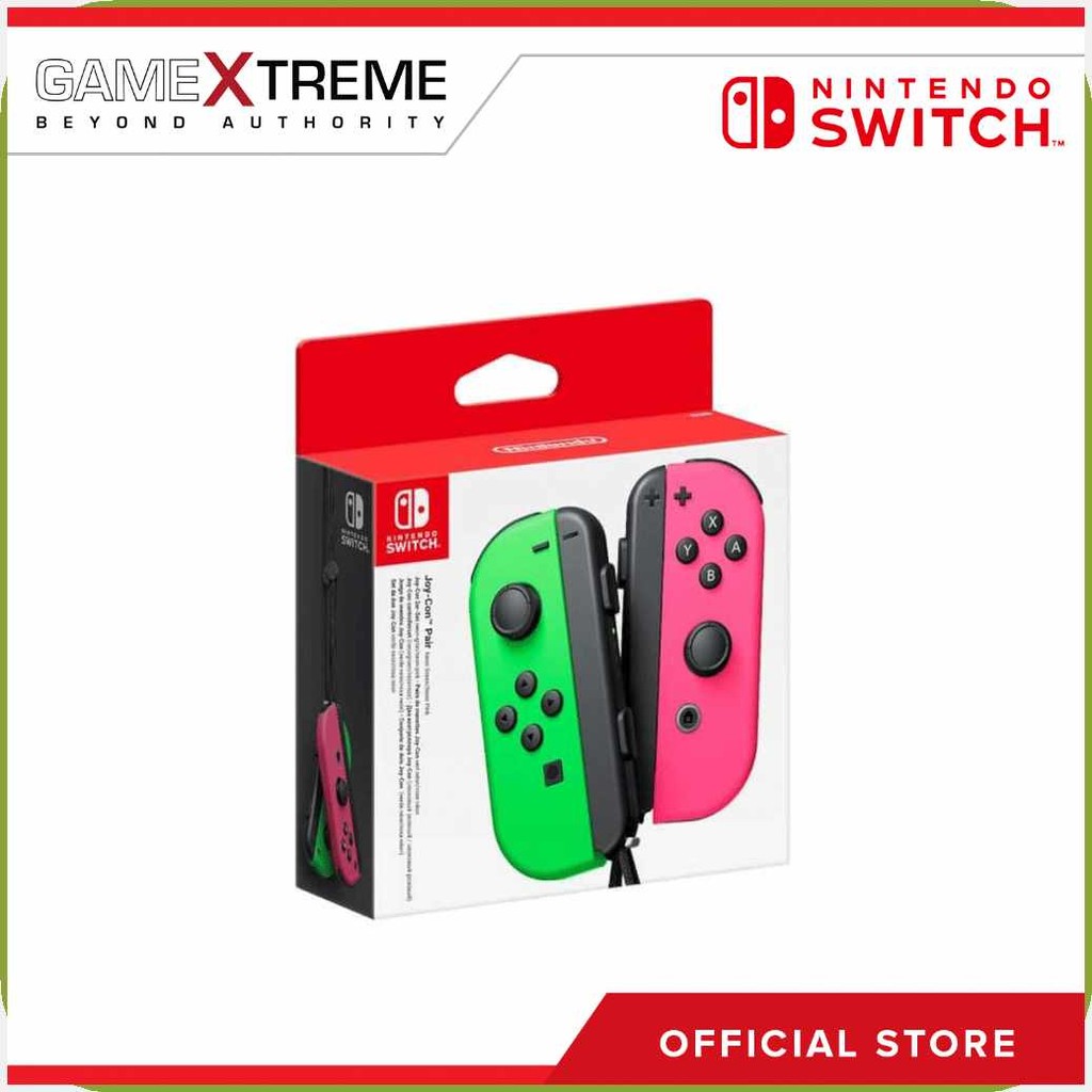 Nintendo_n`Switch[dK>Joycon^dk/Controller$ee/L/R$yx/Green/Pink | Shopee ...
