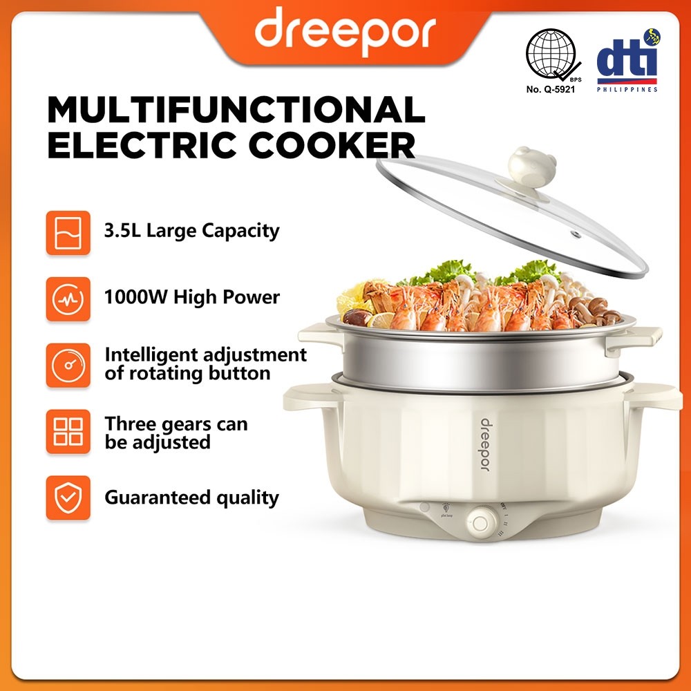 Dreepor Electric Cooker Multifunctional Rice Household Non-Stick ...