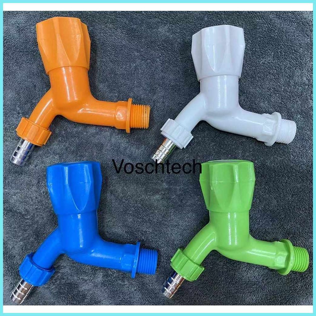 pvc faucet plastic faucet,blue,green,orange,white | Shopee Philippines