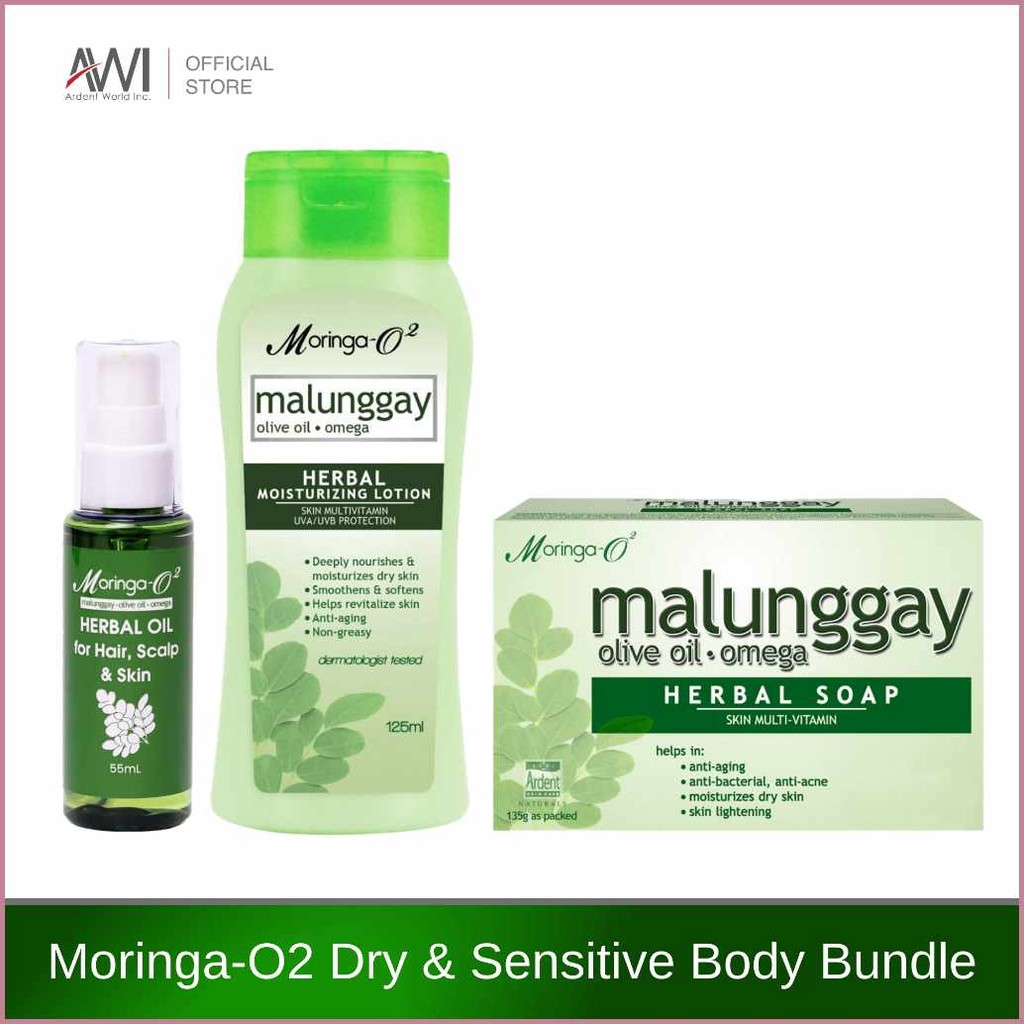 Moringa-O2'pC*DryQ*&_F:Sensitive&Body&Bundle | Shopee Philippines