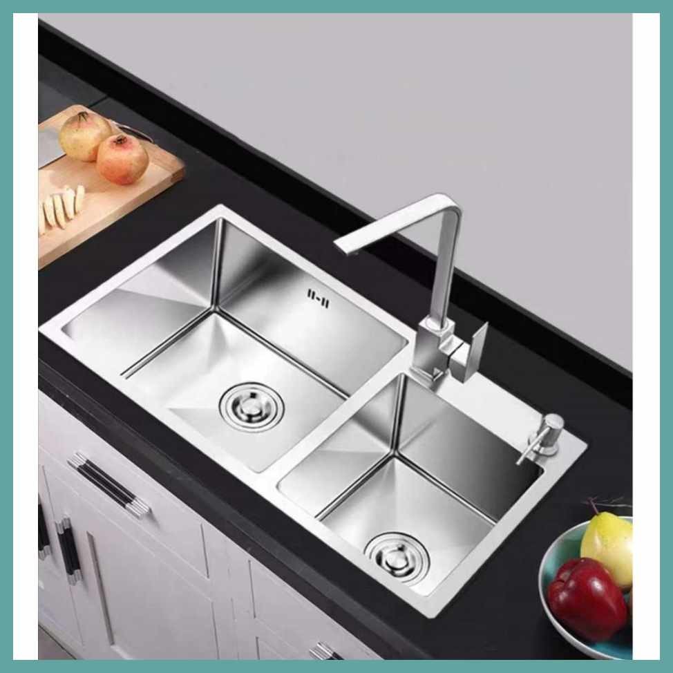 SUS304 kitchen sink double/single tub Scratch Proof Thicker Premium ...