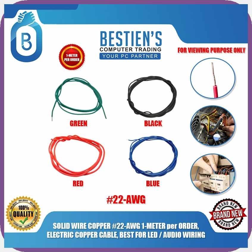 SOLID`Iv|WIRE)LV^COPPER$R/#22-AWG$t/1-METER$O/per$w/ORDER,$R/ELECTRIC$Y ...