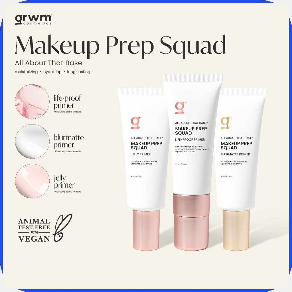 GRWM Cosmetics Makeup Prep Squad Primer | Shopee Philippines